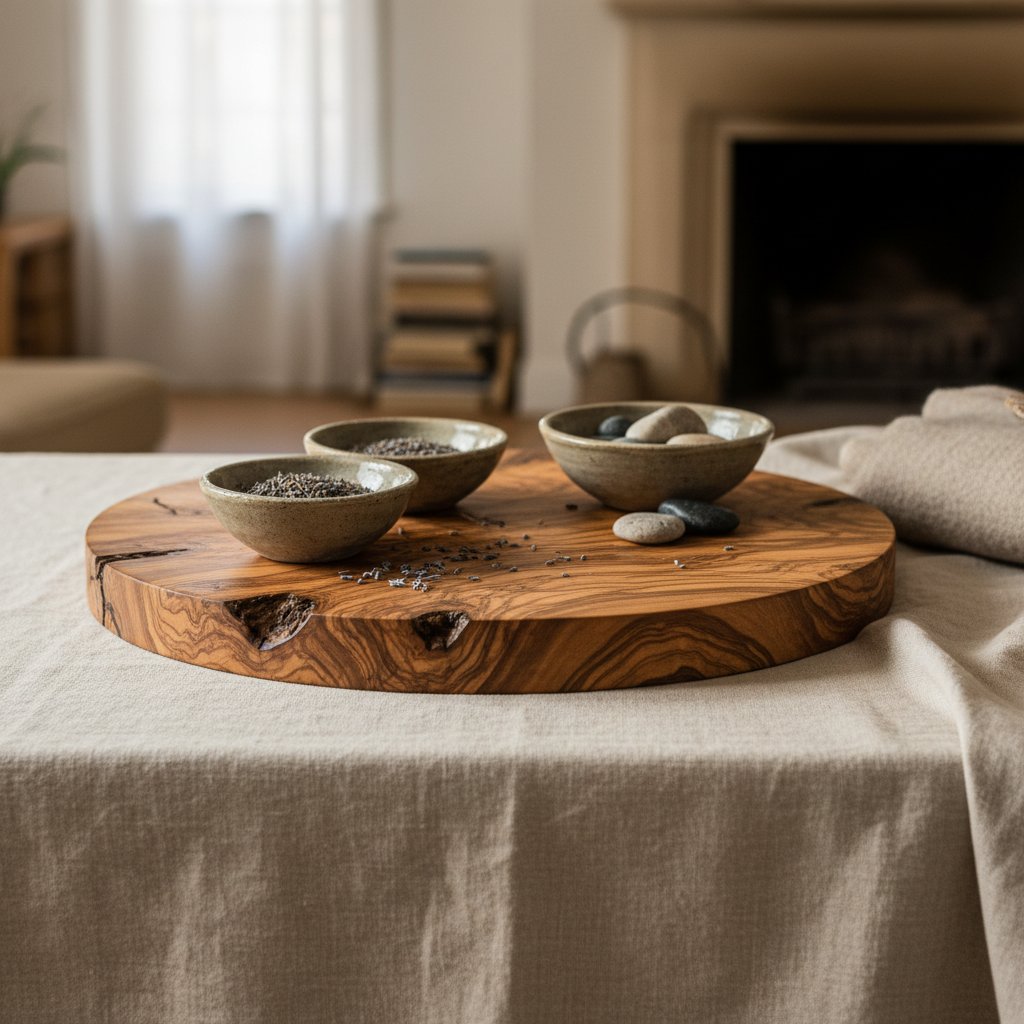 wooden serving tray