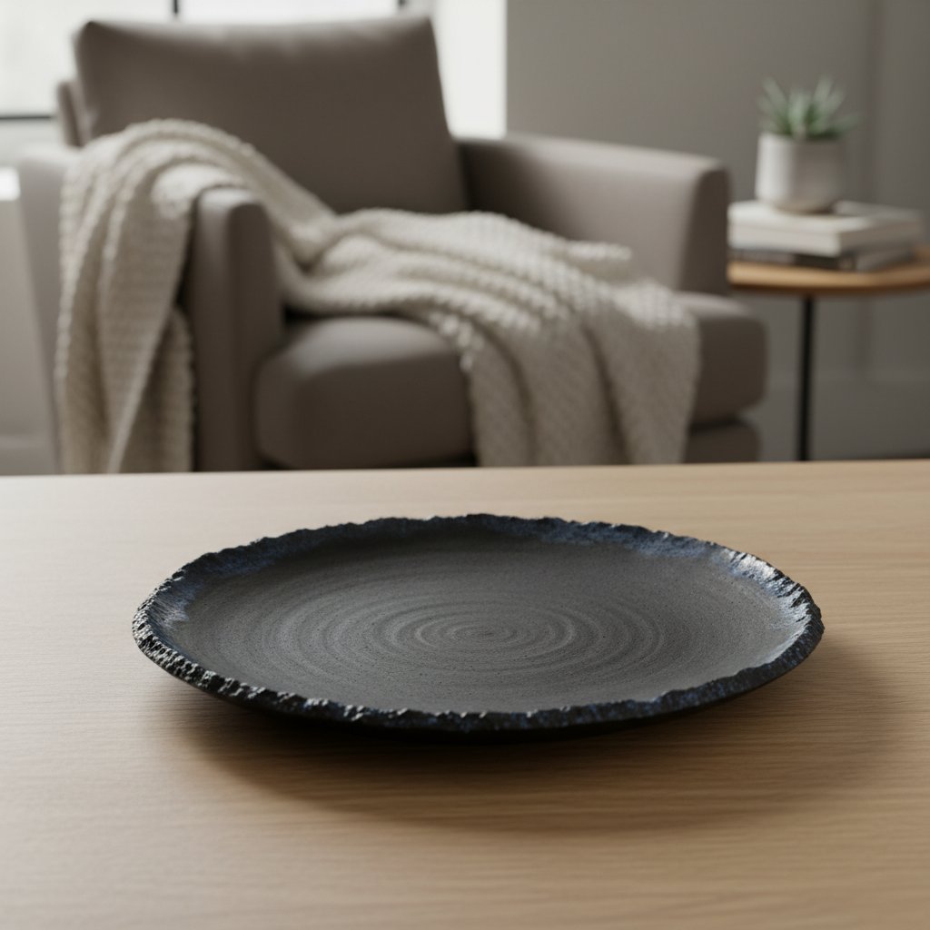 Midnight Edge Plate - Namibia Collection