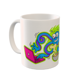 Busy Life Octopus Custom Mug | Work-Life Balance Art