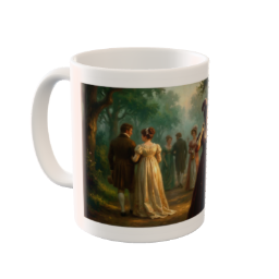 Regency Hyde Park Promenade Custom Mug | Bridgerton Art