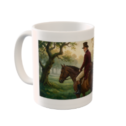 Regency Gentlemen's Hyde Park Ride Custom Ceramic Art