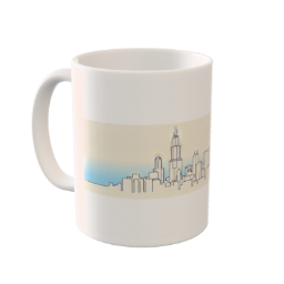 Chicago Skyline Silhouette Custom Ceramic Mug - Willis Tower