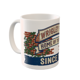 Wrigley Field Ivy Wall Custom Mug - Chicago Cubs Vintage Art